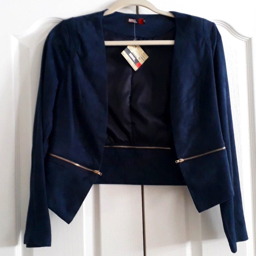 NRG blue blazer size Small
